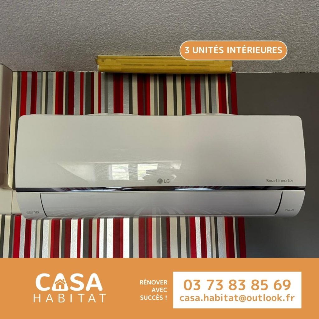 Installation de climatisation intérieure – Projet à Gourdon