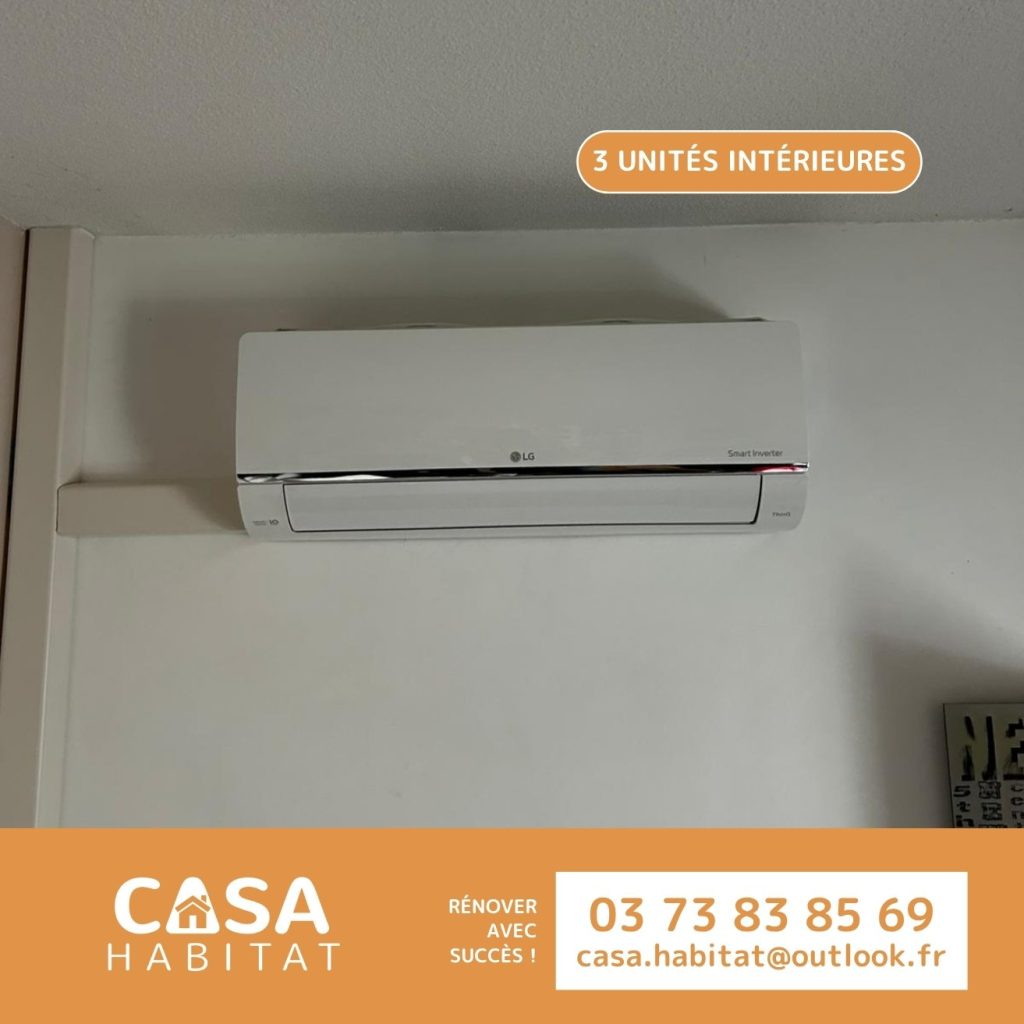 Installation de climatisation intérieure – Projet à Gourdon