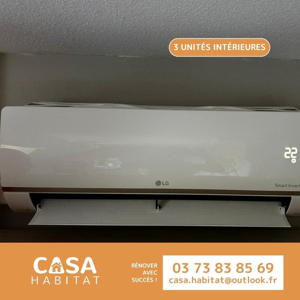 Installation de climatisation intérieure – Projet à Gourdon