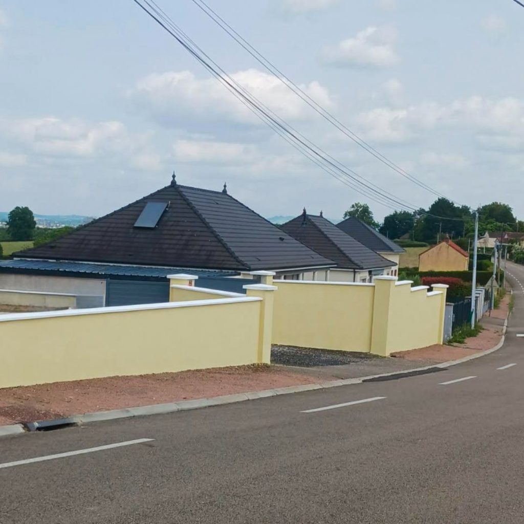 Muret rénové – Résultat final à Sanvignes