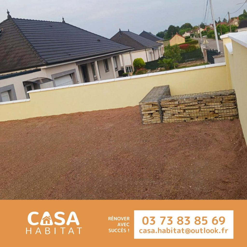 Muret rénové – Résultat final à Sanvignes