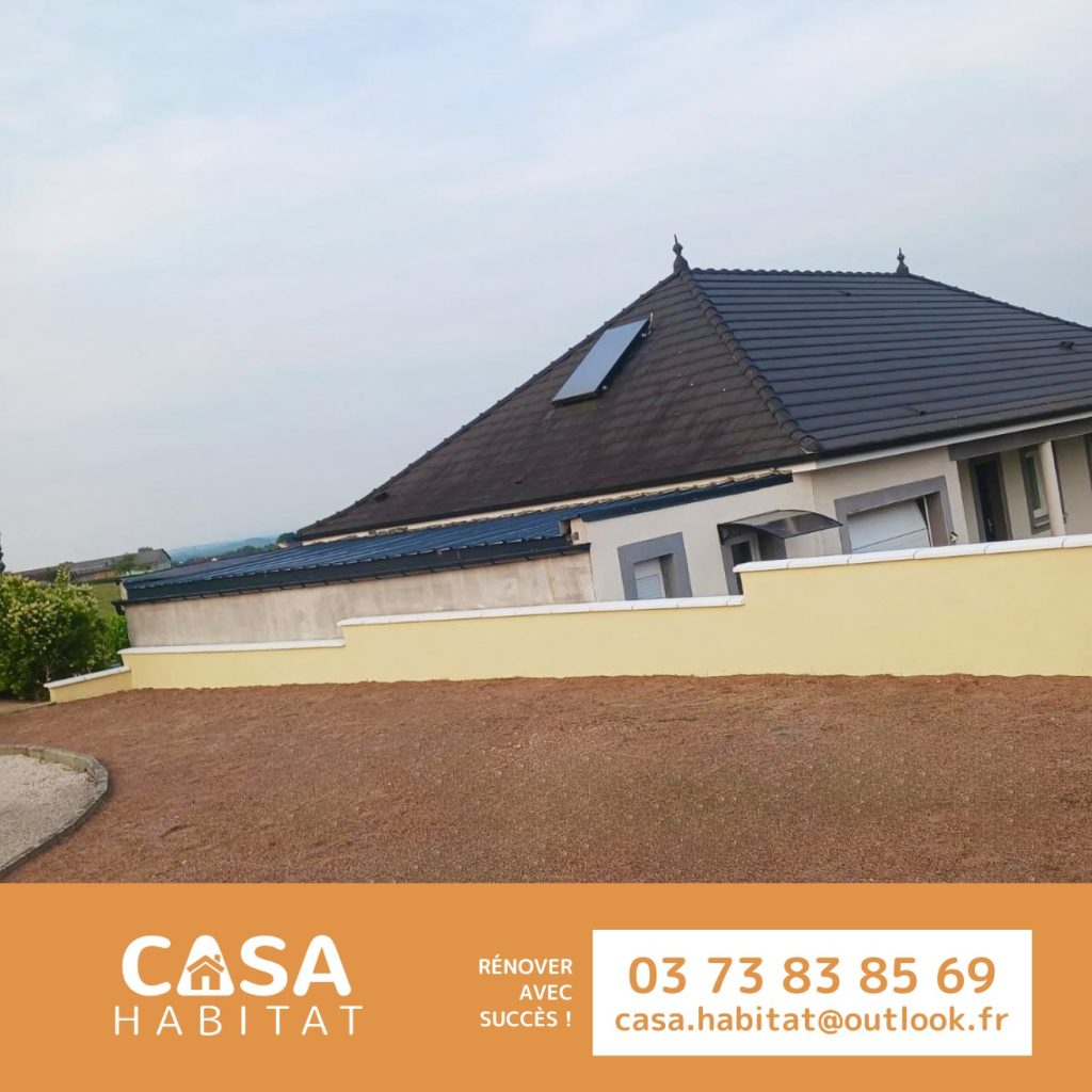 Muret rénové – Résultat final à Sanvignes