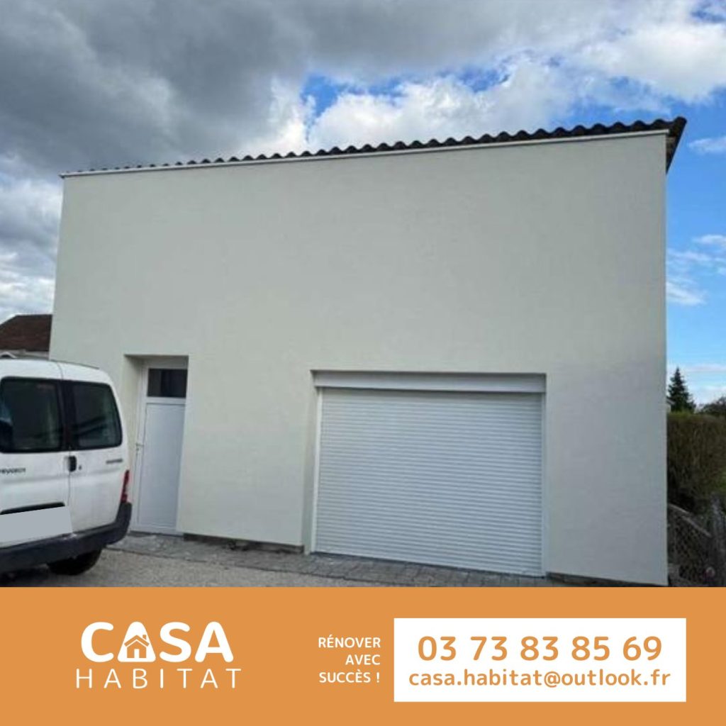 Façade rénovée après ravalement – Blanzy