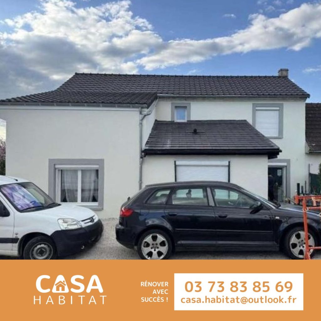 Façade après ravalement – Blanzy