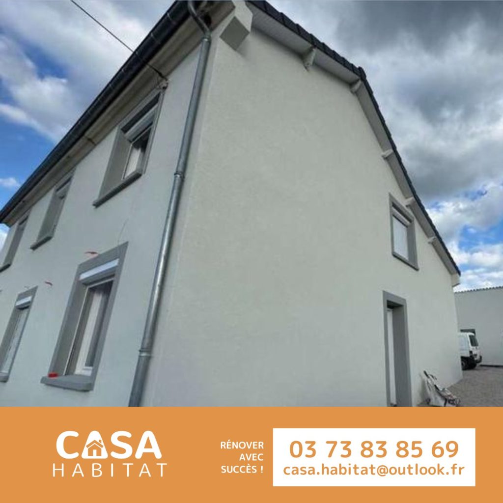 Façade après ravalement – Blanzy
