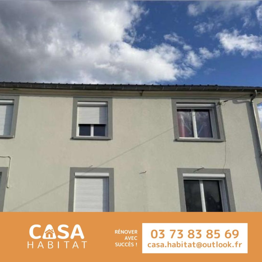 Façade après ravalement – Blanzy