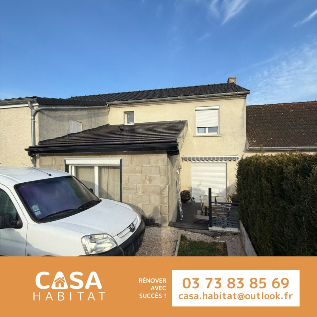 Façade avant ravalement – Blanzy