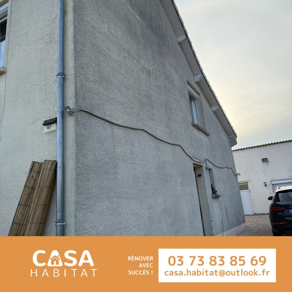 Façade avant ravalement – Blanzy