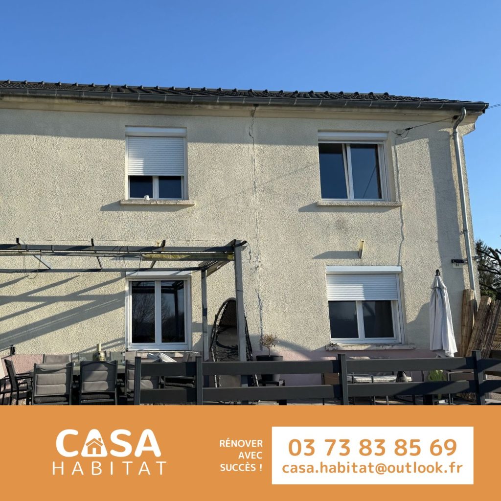 Façade avant ravalement – Blanzy