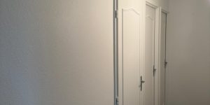 Résultat après pose de toile de verre – Finition murale