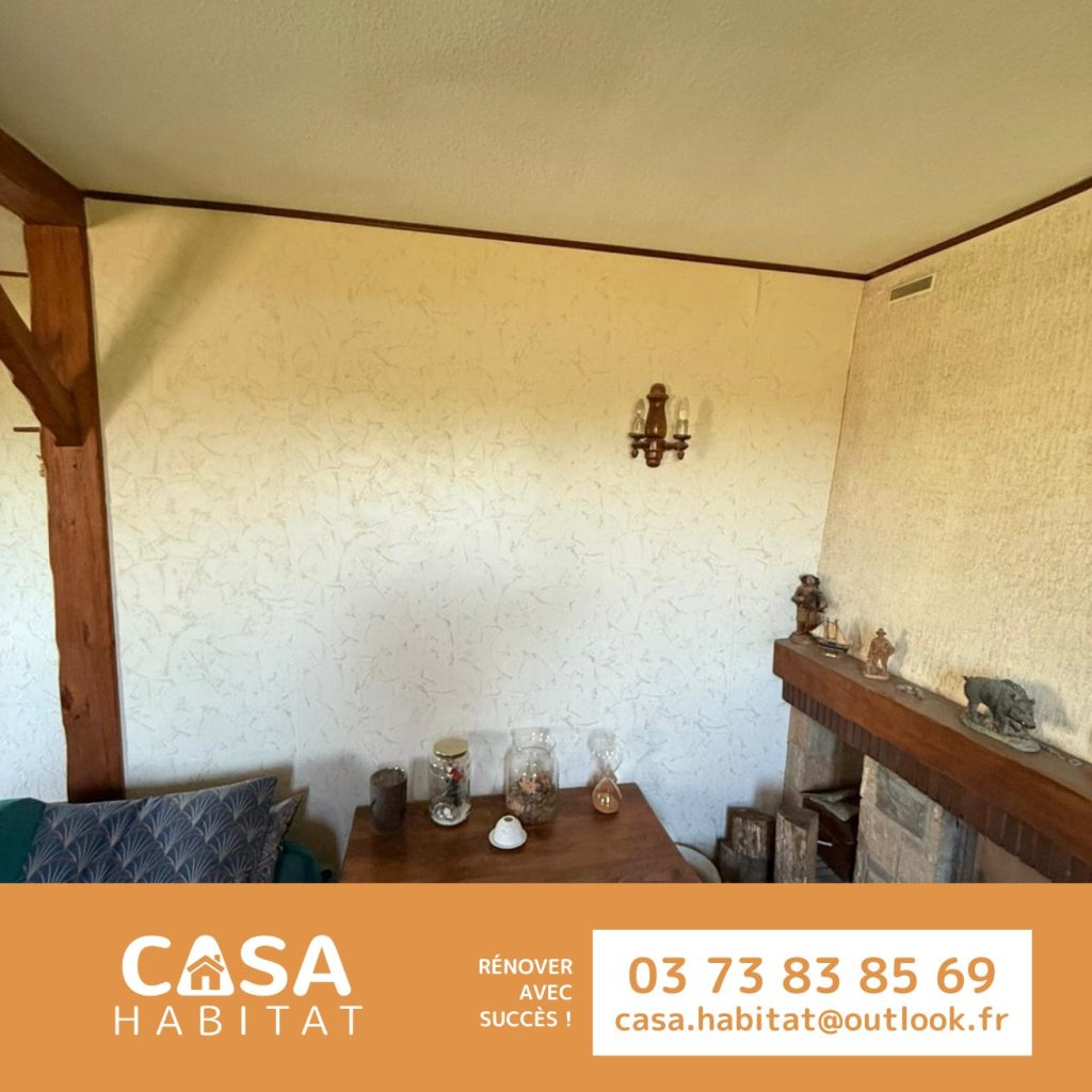 Avant pose de toile de verre – Finition murale